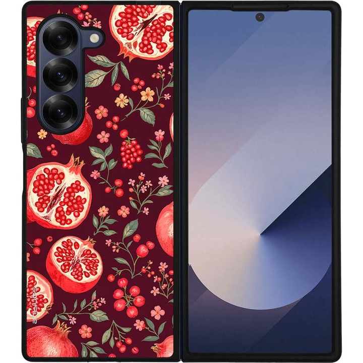 Husa telefon Sonique Fruit Series, pentru Samsung Galaxy Z Fold 6, silicon, imprimeuri cu fructe, multicolor