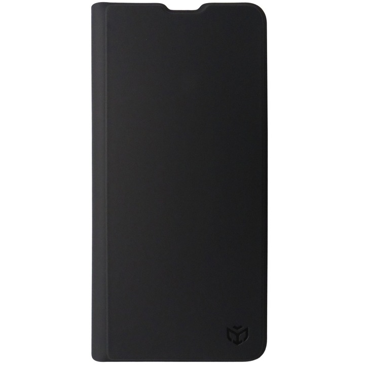 Husa tip carte cu stand Techsuit Magnet Skin neagra pentru Motorola Moto G05, E15