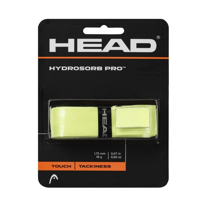 Banda tenis Head Hydrosorb Pro, verde lime, 110cm, 18g