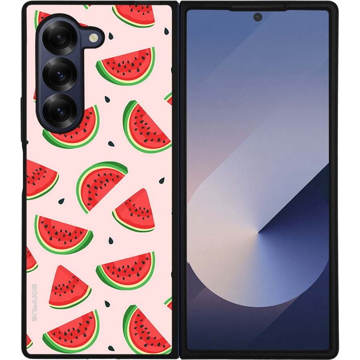 Husa telefon Sonique Fruit Series, pentru Samsung Galaxy Z Fold 6, imprimeu fructe, silicon, multicolor