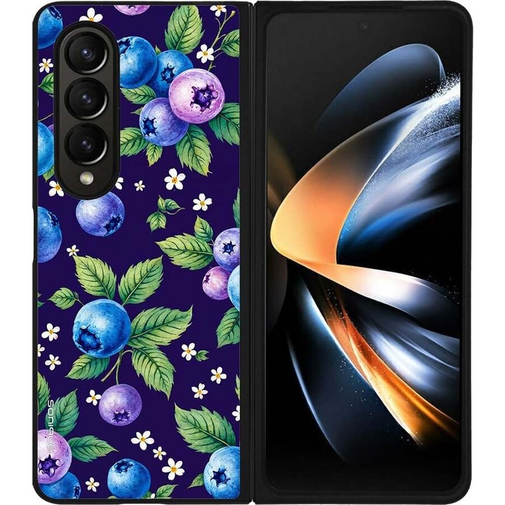 Husa telefon Sonique Fruit Series, pentru Samsung Galaxy Z Fold 4, imprimeu fructe, silicon, multicolor