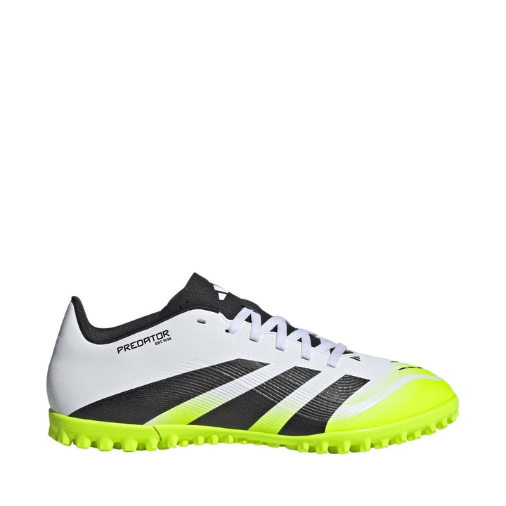 Pantofi sport barbati, adidas, Ghete de fotbal Predator Club TF, alb, material reciclat, talpa durabila, 42 EU