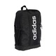 Раница adidas Linear, черна, 34x23x10,5см, рециклиран материал, капацитет 9,69л