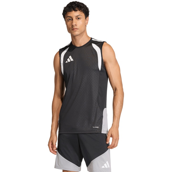 Maiou sport, adidas, Tiro 26 Competition, negru, croiala moderna