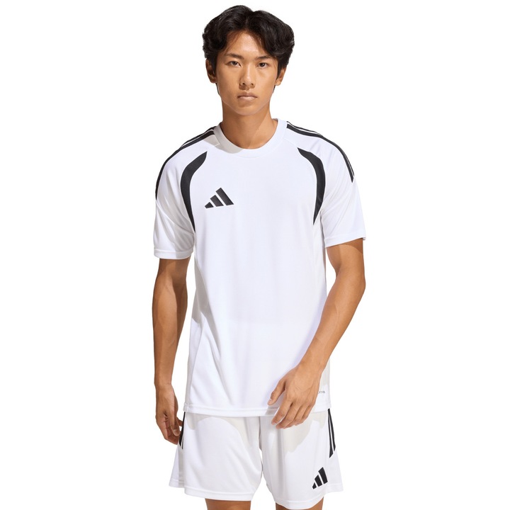 Tricou sportiv, adidas, Tiro 26 League, tehnologie Climacool, alb, poliester