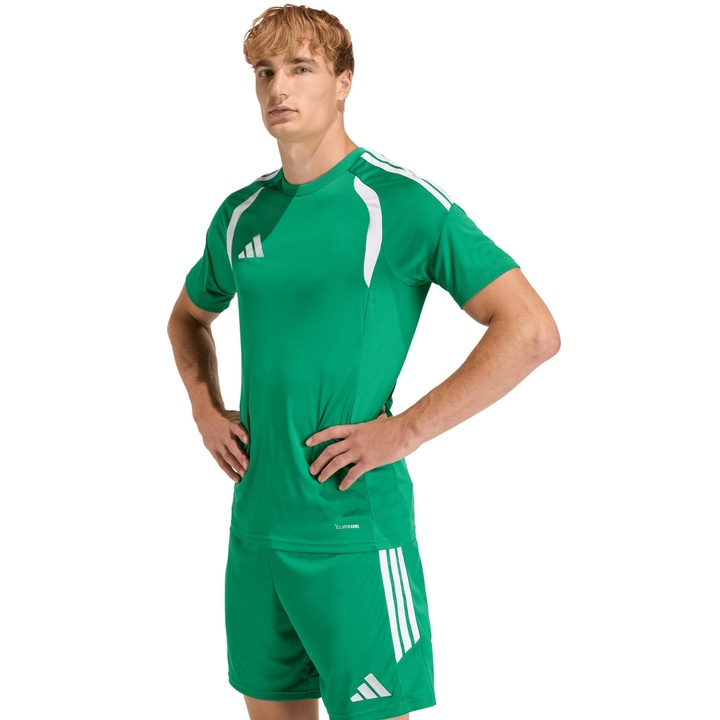 Tricou sport, adidas, Tiro 26 League, confortabil, verde, M INTL