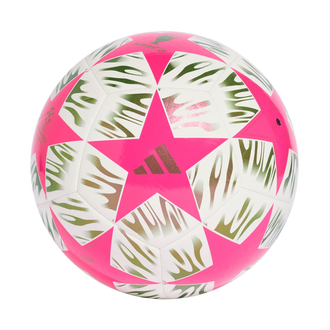 Minge Roz Minge de fotbal adidas UCL 25/26 Final, roz-alb-verde, marimea 5 ...