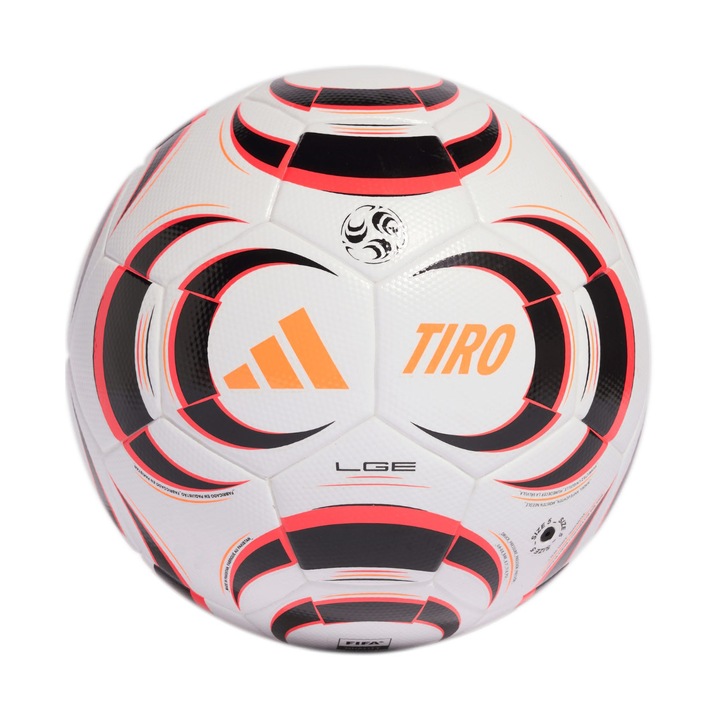 Футболна топка adidas Tiro League черно-бяло-оранжева, размер 5
