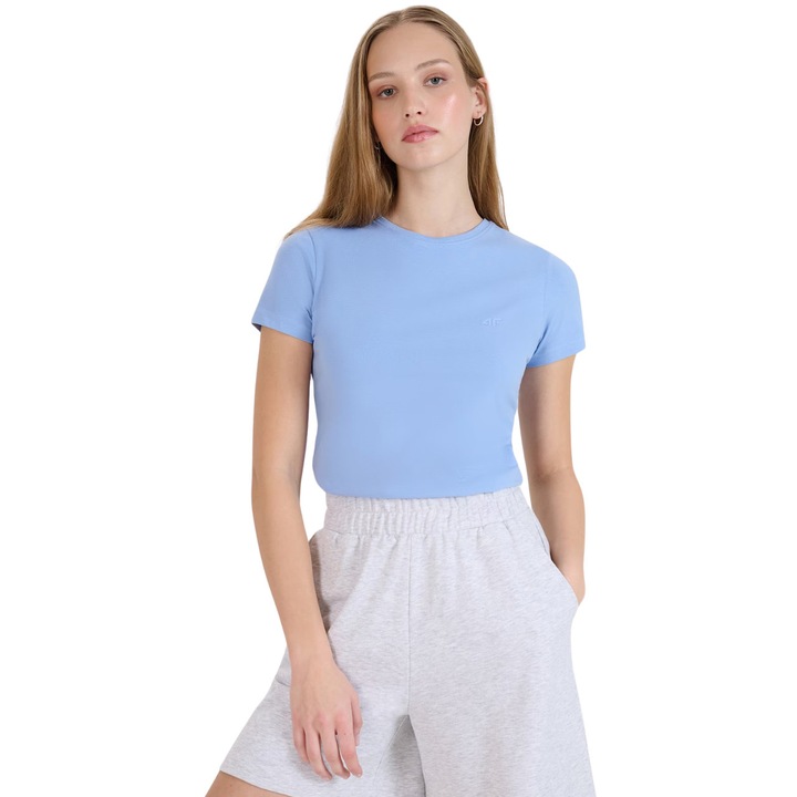 Tricou sport dama 4F, albastru, 2XL INTL
