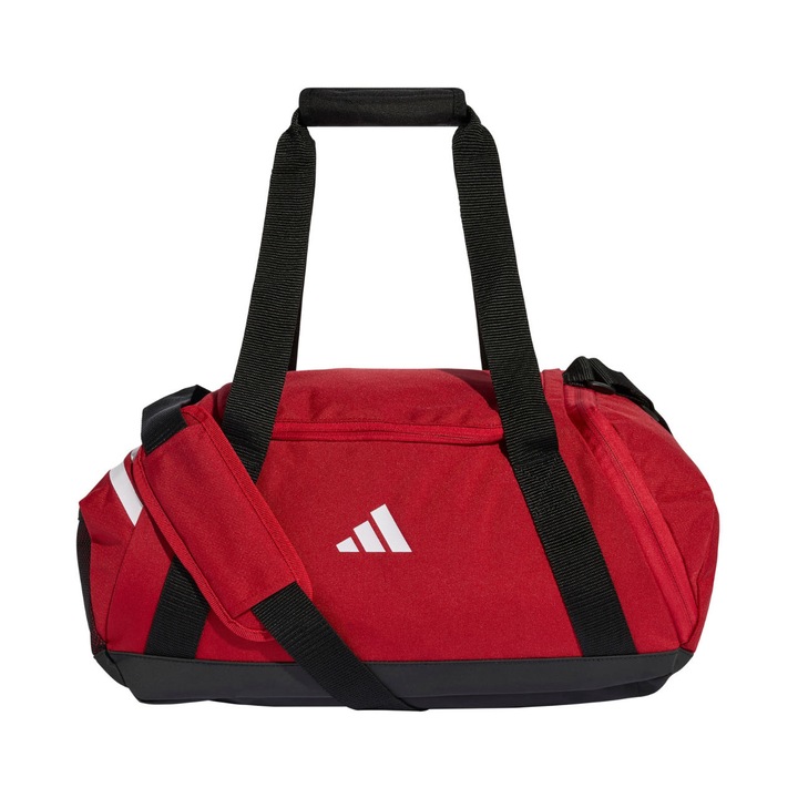 Geanta sport unisex adidas Tiro Duffle Small, rosu, 31l, material reciclat