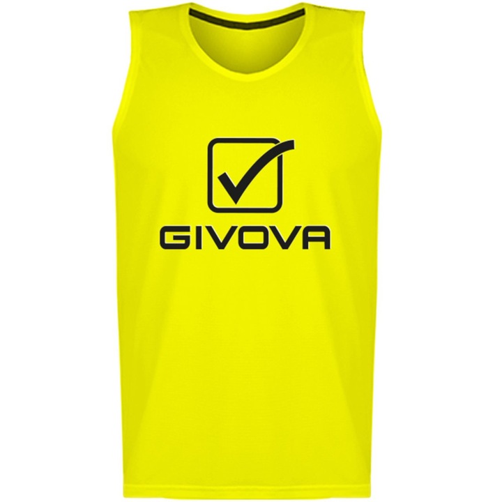 Vesta unisex Givova Marcator Cassaca Gara, galben, 58cm, 100% poliester