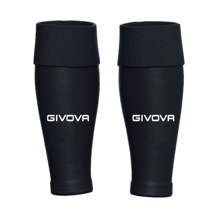 Maneci sport Givova, maneci de fotbal, negre, unisex, 70% poliester, 15% bumbac, 15% elastan