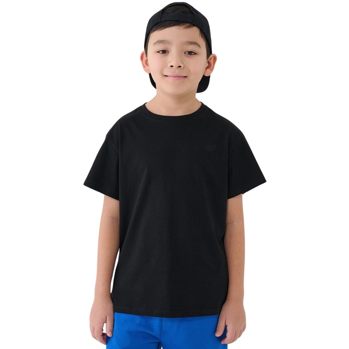 Tricou copii, 4F, M2330, negru intens, 146cm, 134 CM
