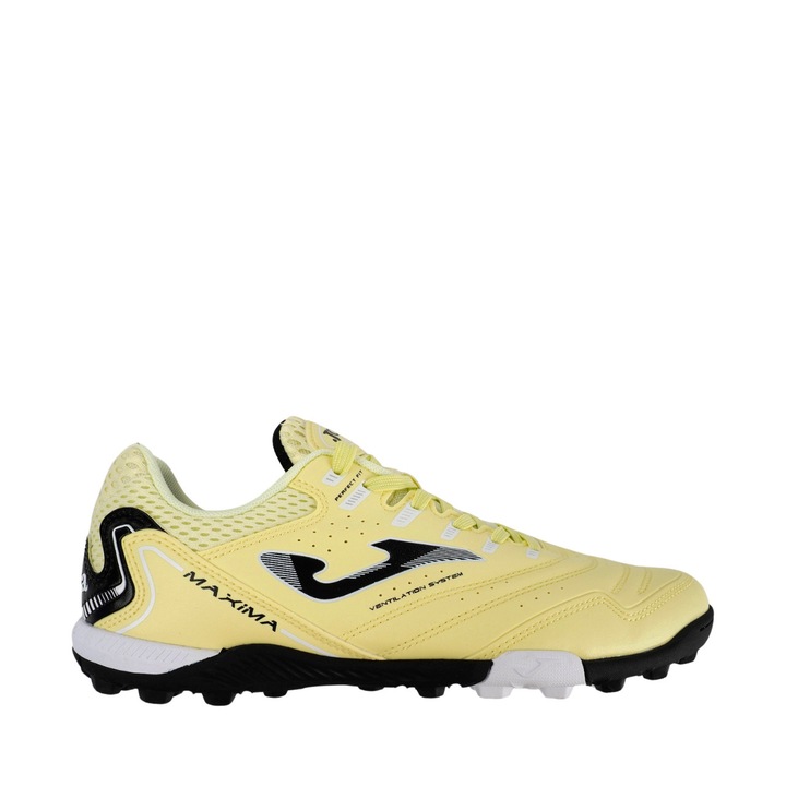 Ghete de fotbal Joma Maxima 2638, galbene, pentru gazon artificial, brant confortabil, talpa durabila