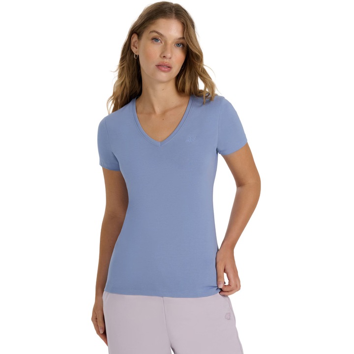 Tricou sport dama 4F F2969, albastru, M INTL