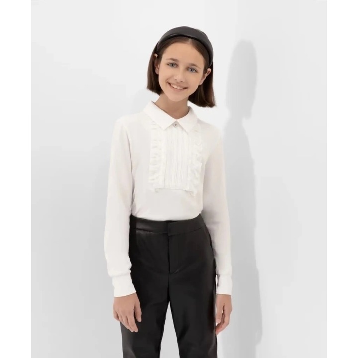 Blúz pliszírozott tejfehér textilbetéttel a Gulliver-től