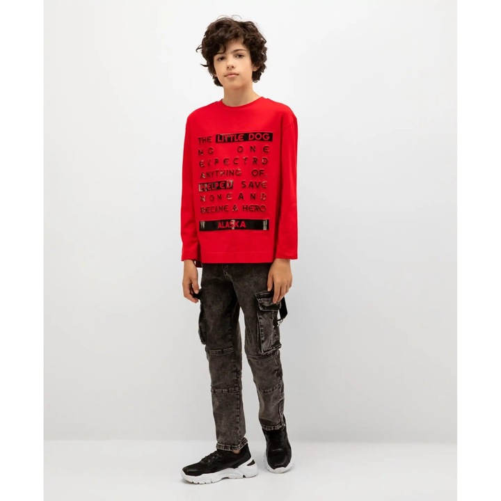 Gulliver fekete márványhatású farmer