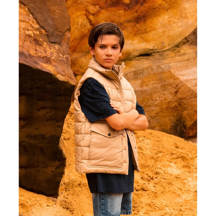 Vestă izolată matlasată - bej, Gulliver