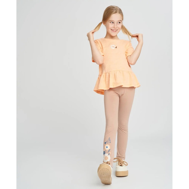 Set sport pentru copii, Button Blue, maro, 95% bumbac, mărime 122CM