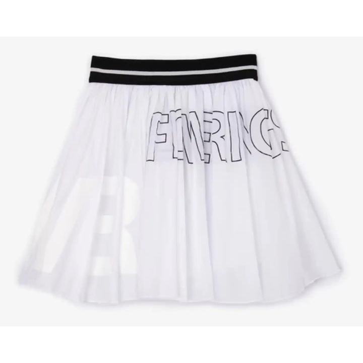 Fustă pentru fete, GULLIVER, albă, 116 cm, căptușeală din bumbac, talie elastică