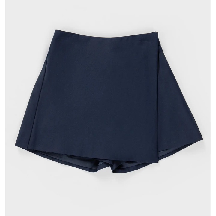 Fustă-sort, Button Blue, albastru, 158 cm, poliester, pentru fete