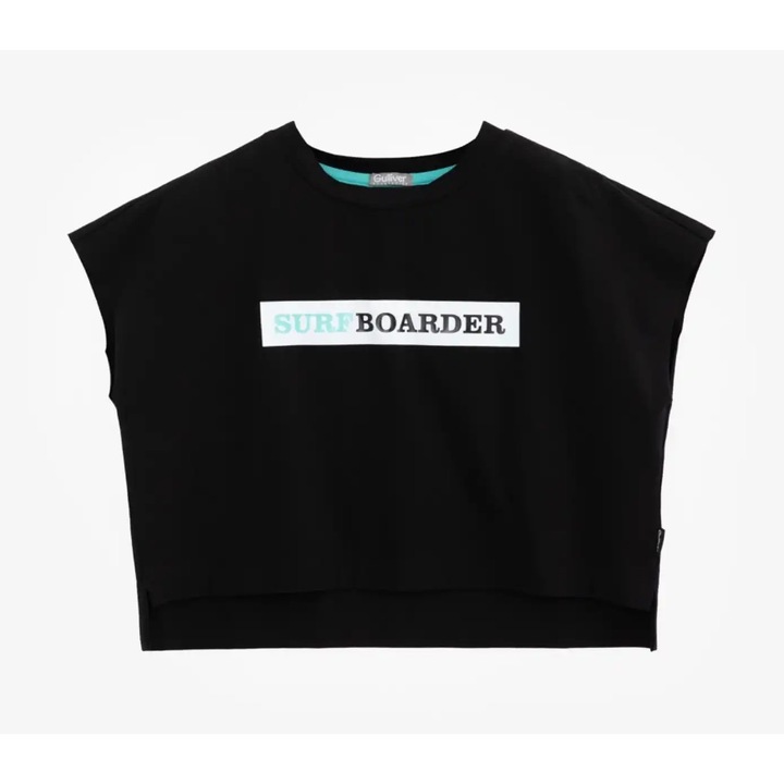 Tricou cu imprimeu negru Gulliver