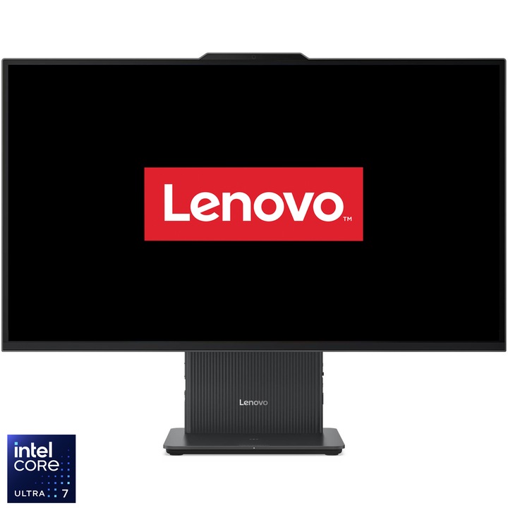 Sistem All-in-One Lenovo IdeaCentre AIO 27IPH11 cu procesor Intel® Core™ Ultra 7 355 pana la 4.7GHz, 27" Full HD, IPS, 16GB DDR5, 1TB SSD, Intel® Graphics, No OS, Luna Grey