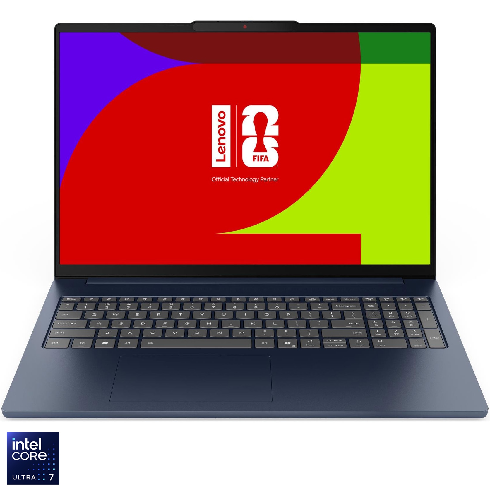 Laptop Lenovo 16'' IdeaPad Slim 5 16IPH11, 2.8K OLED 120Hz, Procesor Intel® Core™ Ultra 7 356H (18M Cache, up to 4.70 GHz), 32GB DDR5, 1TB SSD, Intel Graphics, No OS, Cosmic Blue