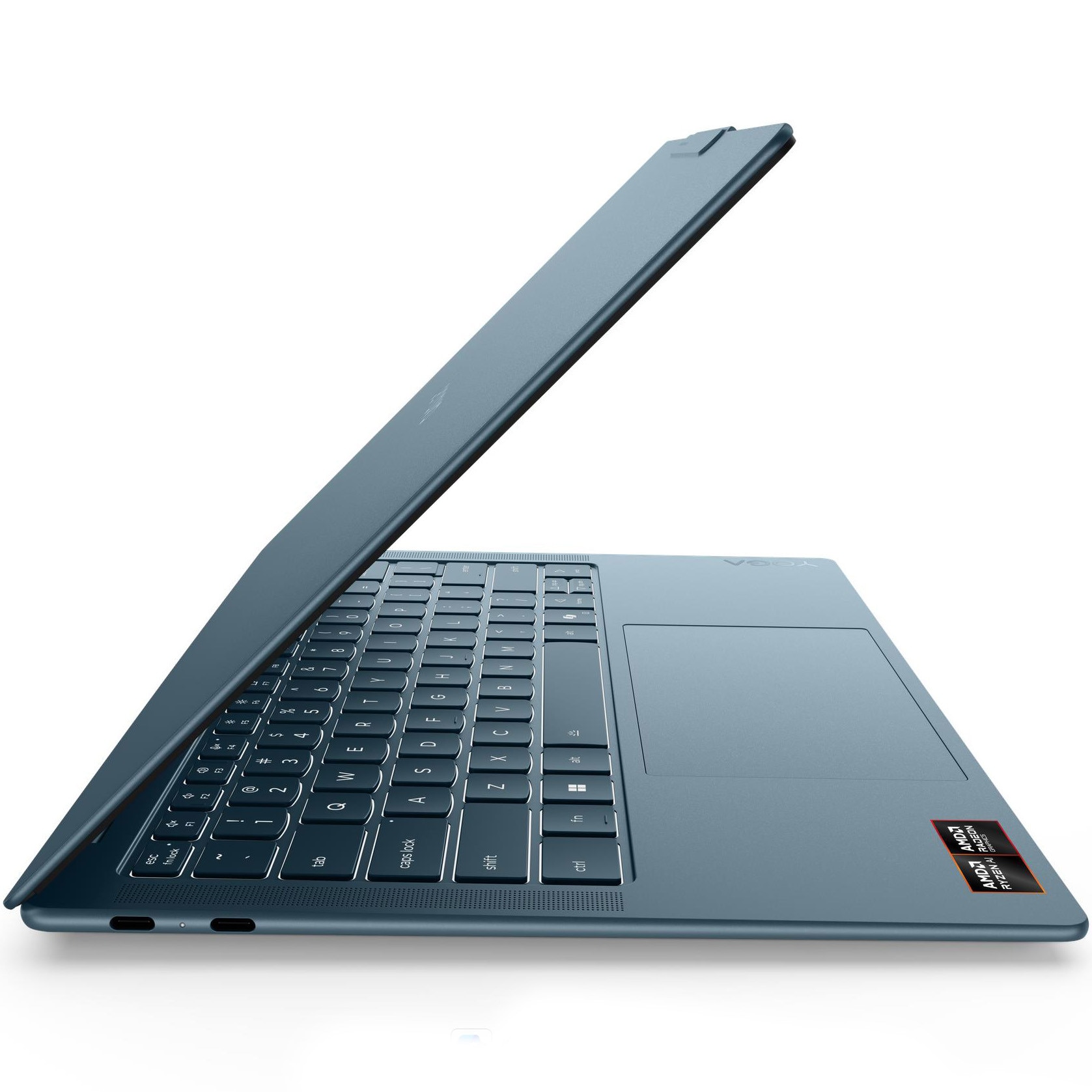 Laptop Lenovo 14'' Yoga Slim 7 14AGP11, WUXGA OLED, Procesor AMD Ryzen™ AI 7 445 (8M Cache, up to 4.6 GHz), 16GB LPDDR5X, 1TB SSD, AMD Radeon 840M, Win 11 Home, Tidal Teal, 3Yr Onsite Premium Care