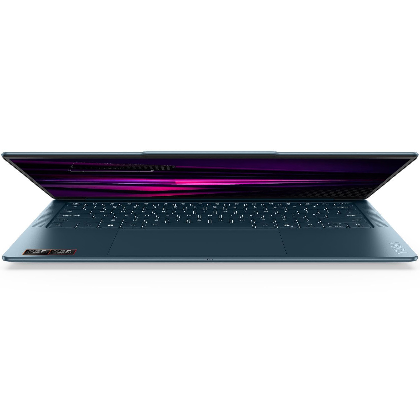 Laptop Lenovo 14'' Yoga Slim 7 14AGP11, WUXGA OLED, Procesor AMD Ryzen™ AI 7 445 (8M Cache, up to 4.6 GHz), 16GB LPDDR5X, 1TB SSD, AMD Radeon 840M, Win 11 Home, Tidal Teal, 3Yr Onsite Premium Care