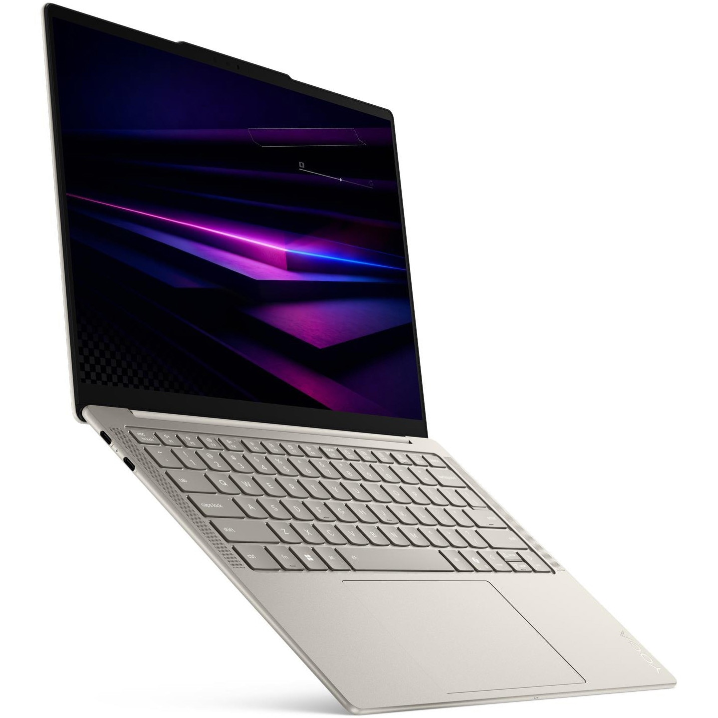Laptop Lenovo Yoga Slim 7 14IPH11 cu procesor Intel Core™ Ultra 7 355 pana la 4.7GHz, 14" 2.8K WQXGA+, OLED, 32GB LPDDR5x RAM, 1TB SSD, Intel® Graphics, Windows 11 Home, Seashell, 3y on-site Premium Care