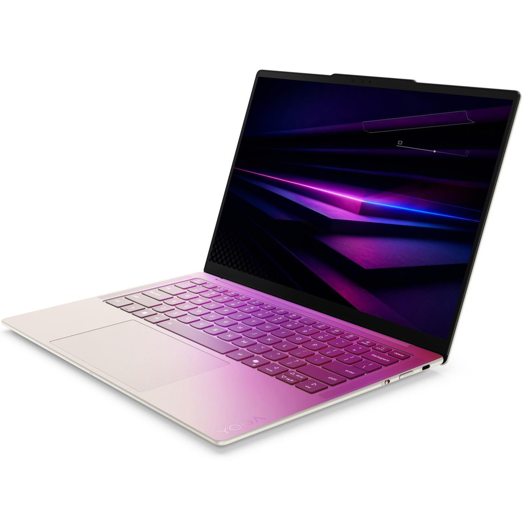 Laptop Lenovo Yoga Slim 7 14IPH11 cu procesor Intel Core™ Ultra 7 355 pana la 4.7GHz, 14" 2.8K WQXGA+, OLED, 32GB LPDDR5x RAM, 1TB SSD, Intel® Graphics, Windows 11 Home, Seashell, 3y on-site Premium Care