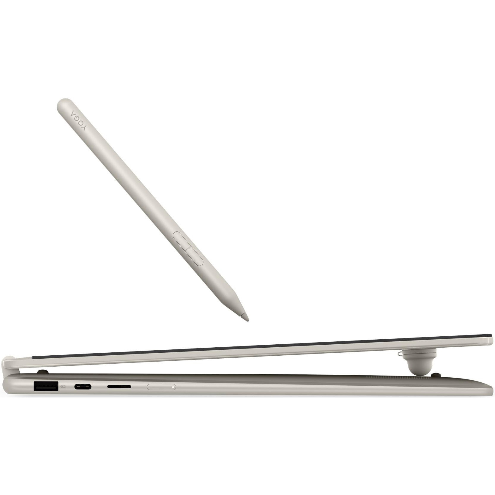 Laptop Lenovo 16'' Yoga 7 2-in-1 16AGP11, WUXGA OLED Touch, Procesor AMD Ryzen™ AI 7 445 (8M Cache, up to 4.6 GHz), 16GB LPDDR5X, 1TB SSD, AMD Radeon 840M, No OS, Seashell, 3Yr Onsite Premium Care