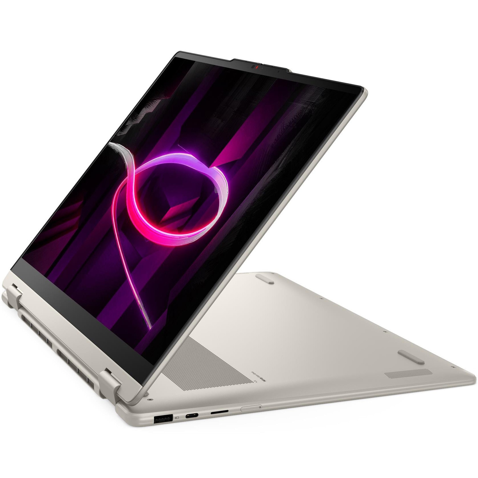 Laptop Lenovo 16'' Yoga 7 2-in-1 16AGP11, WUXGA OLED Touch, Procesor AMD Ryzen™ AI 7 445 (8M Cache, up to 4.6 GHz), 16GB LPDDR5X, 1TB SSD, AMD Radeon 840M, No OS, Seashell, 3Yr Onsite Premium Care