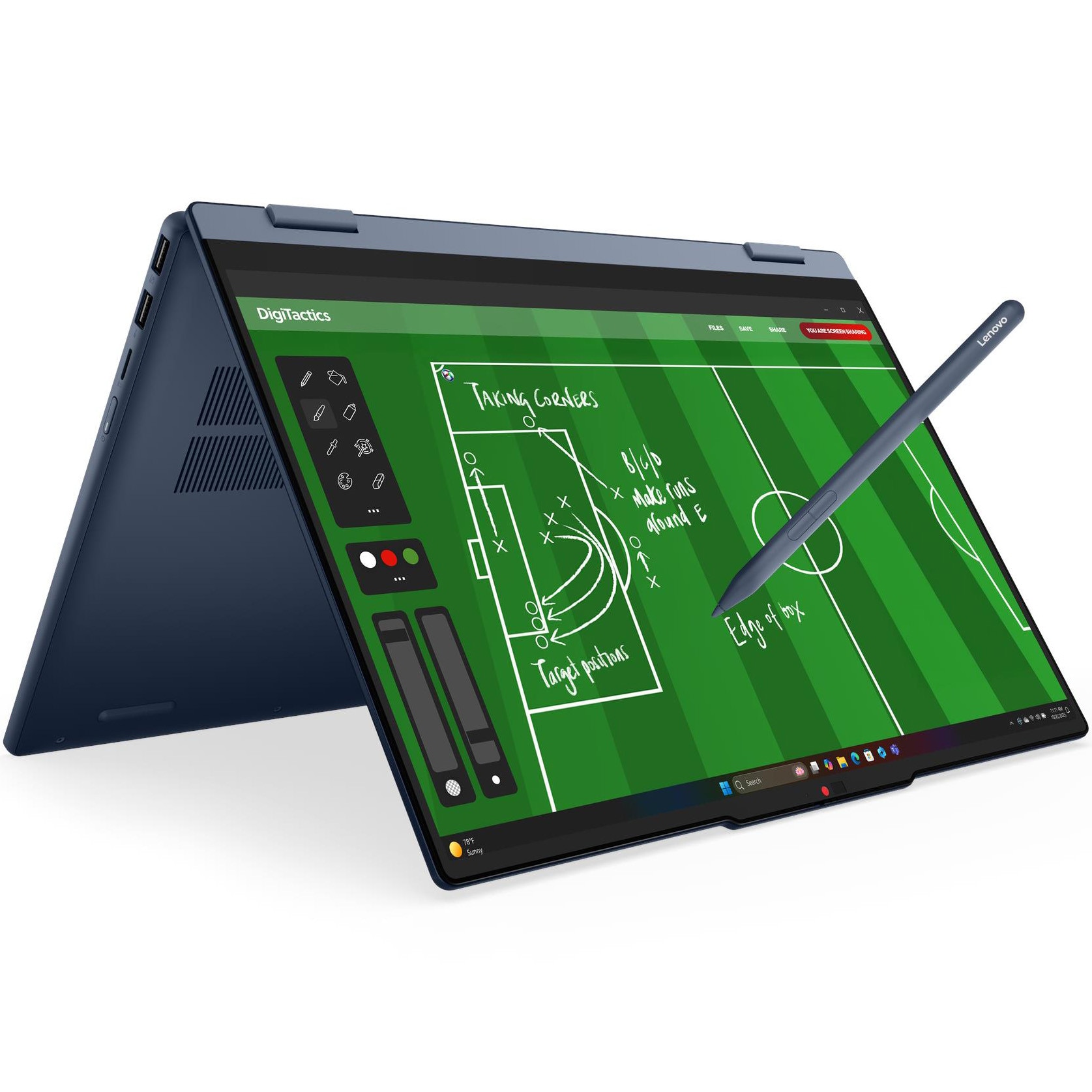 Laptop Lenovo IdeaPad 5 2-in-1 15IPH11 cu procesor Intel Core™ Ultra 5 322 pana la 4.4GHz, 15.3" WUXGA, IPS, Touch, 16GB DDR5, 512GB SSD, Intel® Graphics, No OS, Cosmic Blue, 3y Courier or Carry-in