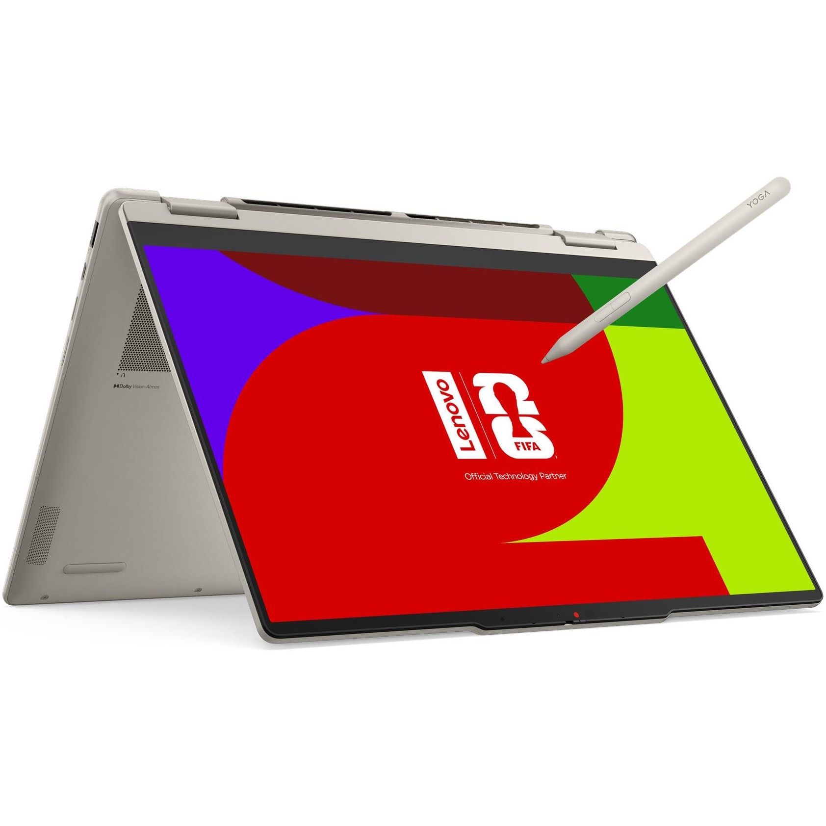 Laptop Lenovo Yoga 7 2-in-1 14AGP11 cu procesor AMD Ryzen™ AI 7 445 pana la 4.6GHz, 14" WUXGA, OLED, Touch, 32GB LPDDR5x RAM, 1TB SSD, AMD Radeon™ 840M Graphics, No OS, Seashell, 3y on-site Premium Care