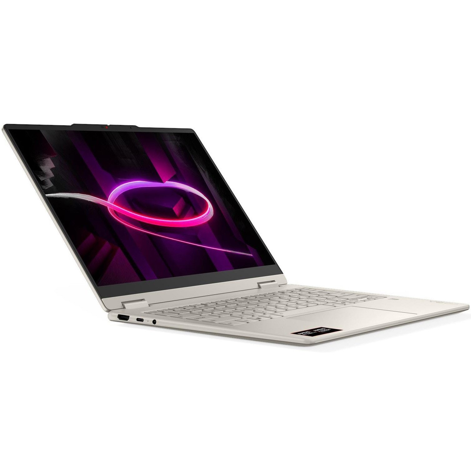 Laptop Lenovo Yoga 7 2-in-1 14AGP11 cu procesor AMD Ryzen™ AI 7 445 pana la 4.6GHz, 14" WUXGA, OLED, Touch, 32GB LPDDR5x RAM, 1TB SSD, AMD Radeon™ 840M Graphics, No OS, Seashell, 3y on-site Premium Care