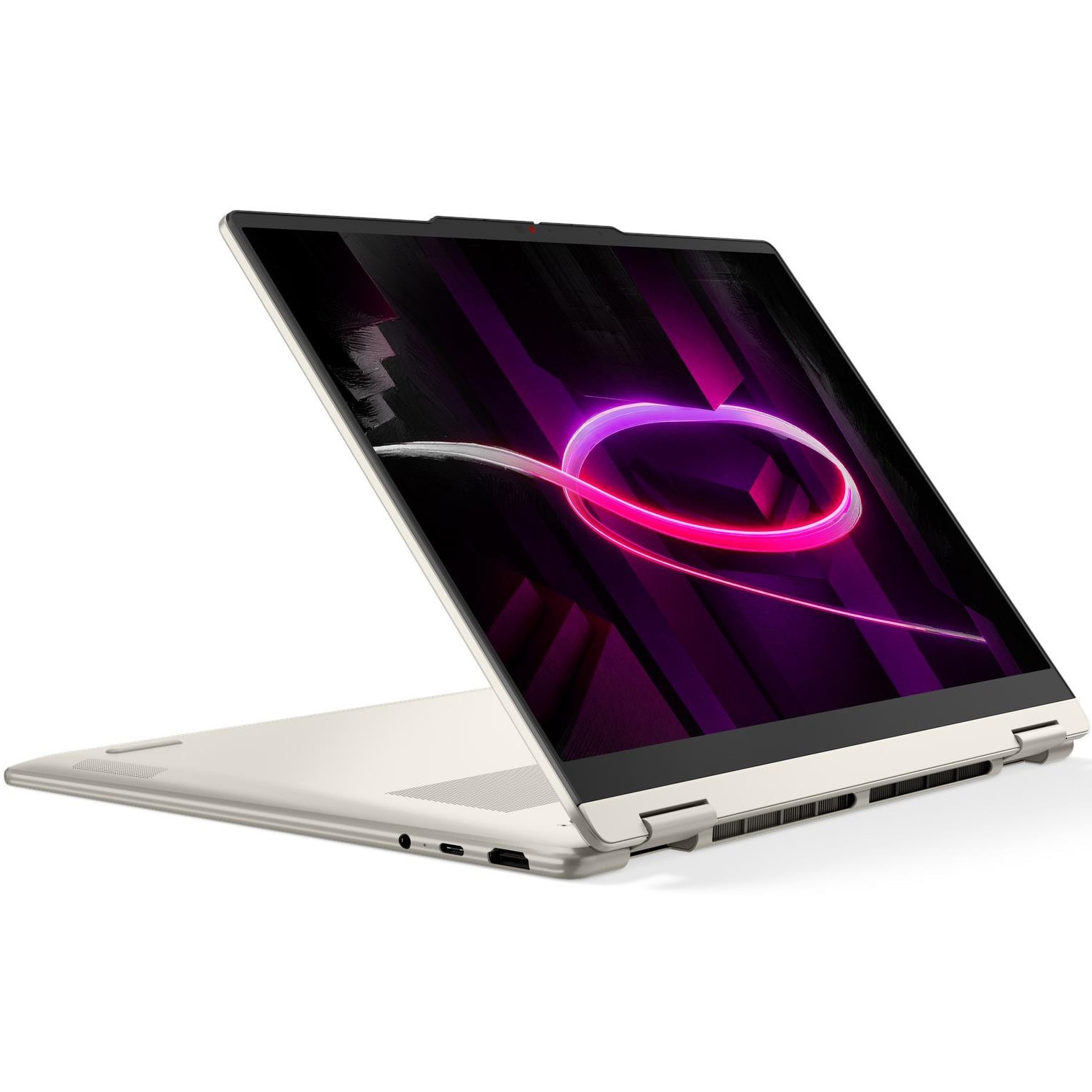 Laptop Lenovo Yoga 7 2-in-1 14AGP11 cu procesor AMD Ryzen™ AI 7 445 pana la 4.6GHz, 14" WUXGA, OLED, Touch, 32GB LPDDR5x RAM, 1TB SSD, AMD Radeon™ 840M Graphics, No OS, Seashell, 3y on-site Premium Care