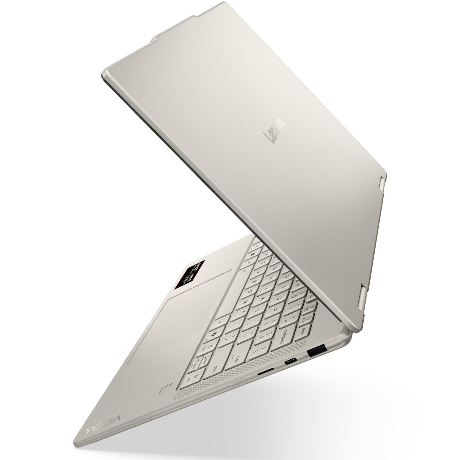 Laptop Lenovo Yoga 7 2-in-1 14AGP11 cu procesor AMD Ryzen™ AI 7 445 pana la 4.6GHz, 14" WUXGA, OLED, Touch, 32GB LPDDR5x RAM, 1TB SSD, AMD Radeon™ 840M Graphics, No OS, Seashell, 3y on-site Premium Care