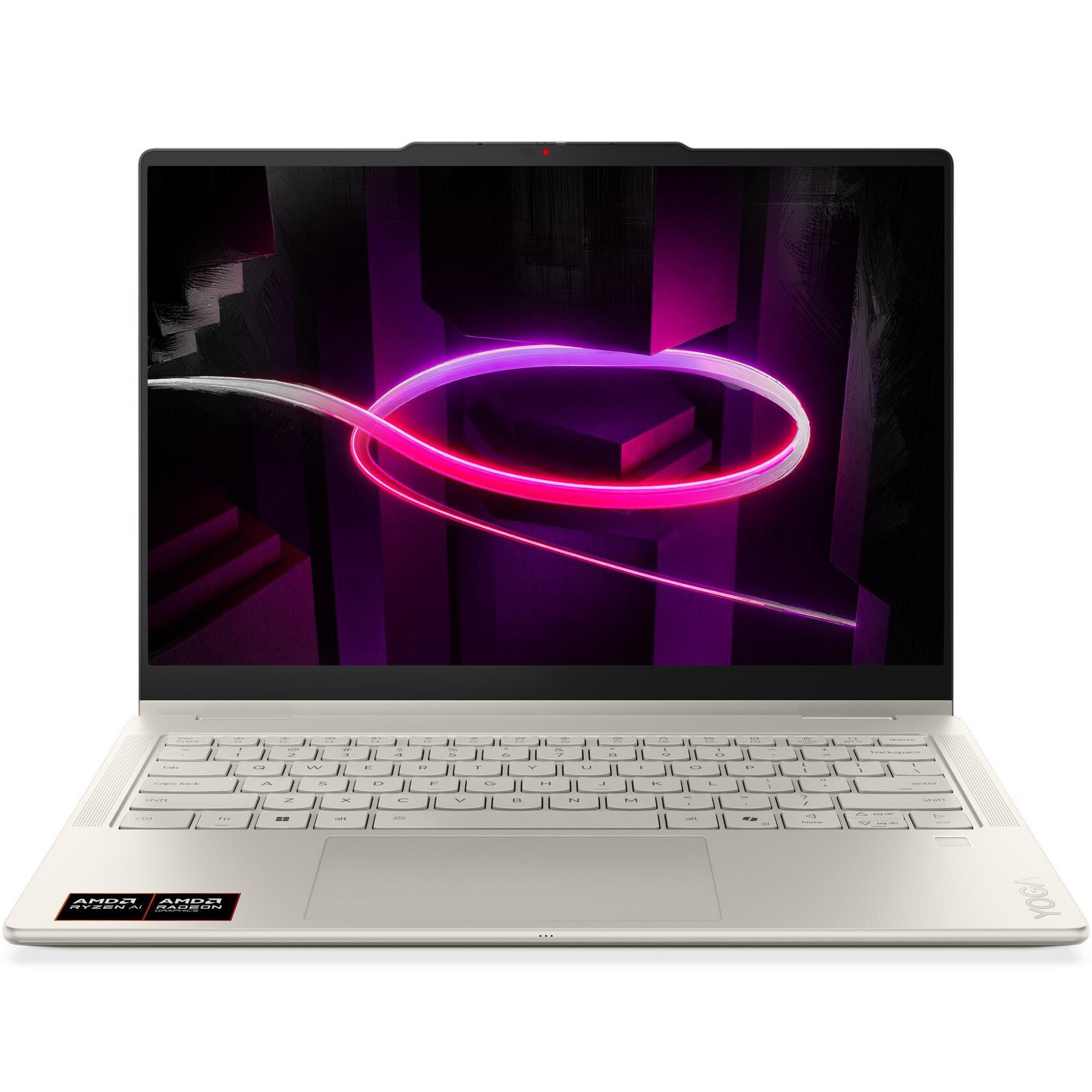 Laptop Lenovo Yoga 7 2-in-1 14AGP11 cu procesor AMD Ryzen™ AI 7 445 pana la 4.6GHz, 14" WUXGA, OLED, Touch, 32GB LPDDR5x RAM, 1TB SSD, AMD Radeon™ 840M Graphics, No OS, Seashell, 3y on-site Premium Care