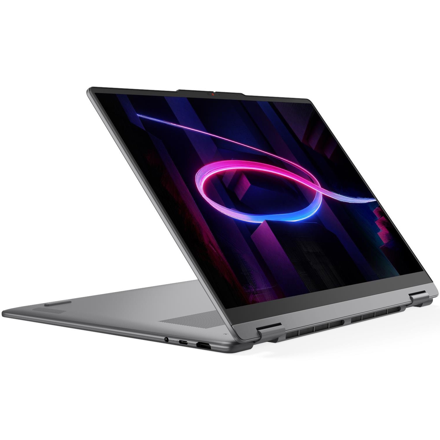 Laptop Lenovo Yoga 7 2-in-1 16IPH11 cu procesor Intel Core™ Ultra 7 355 pana la 4.7GHz, 16" WUXGA, OLED, Touch, 24GB LPDDR5x, 1TB SSD, Intel® Graphics, No OS, Luna Grey, 3Y Premium Care