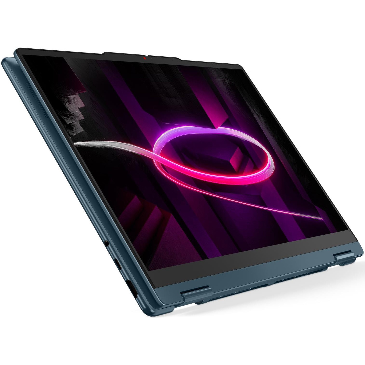 Laptop Lenovo Yoga 7 2-in-1 14AGP11 cu procesor AMD Ryzen™ AI 7 445 pana la 4.6GHz, 14" WUXGA, OLED, Touch, 32GB LPDDR5x, 1TB SSD, AMD Radeon™ 840M Graphics, No OS, Tidal Teal, 3Y Premium Care