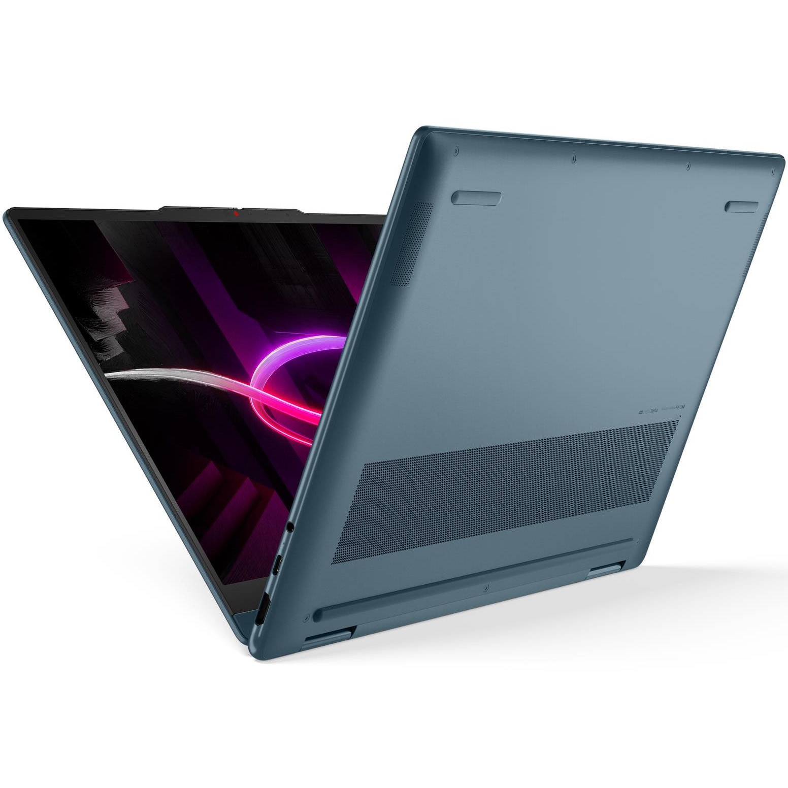 Laptop Lenovo Yoga 7 2-in-1 14AGP11 cu procesor AMD Ryzen™ AI 7 445 pana la 4.6GHz, 14" WUXGA, OLED, Touch, 32GB LPDDR5x, 1TB SSD, AMD Radeon™ 840M Graphics, No OS, Tidal Teal, 3Y Premium Care