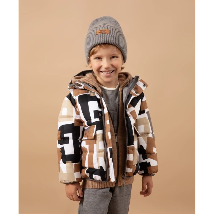 Geacă pentru copii GULLIVER, multicoloră, 110 cm, poliester, buzunare mari