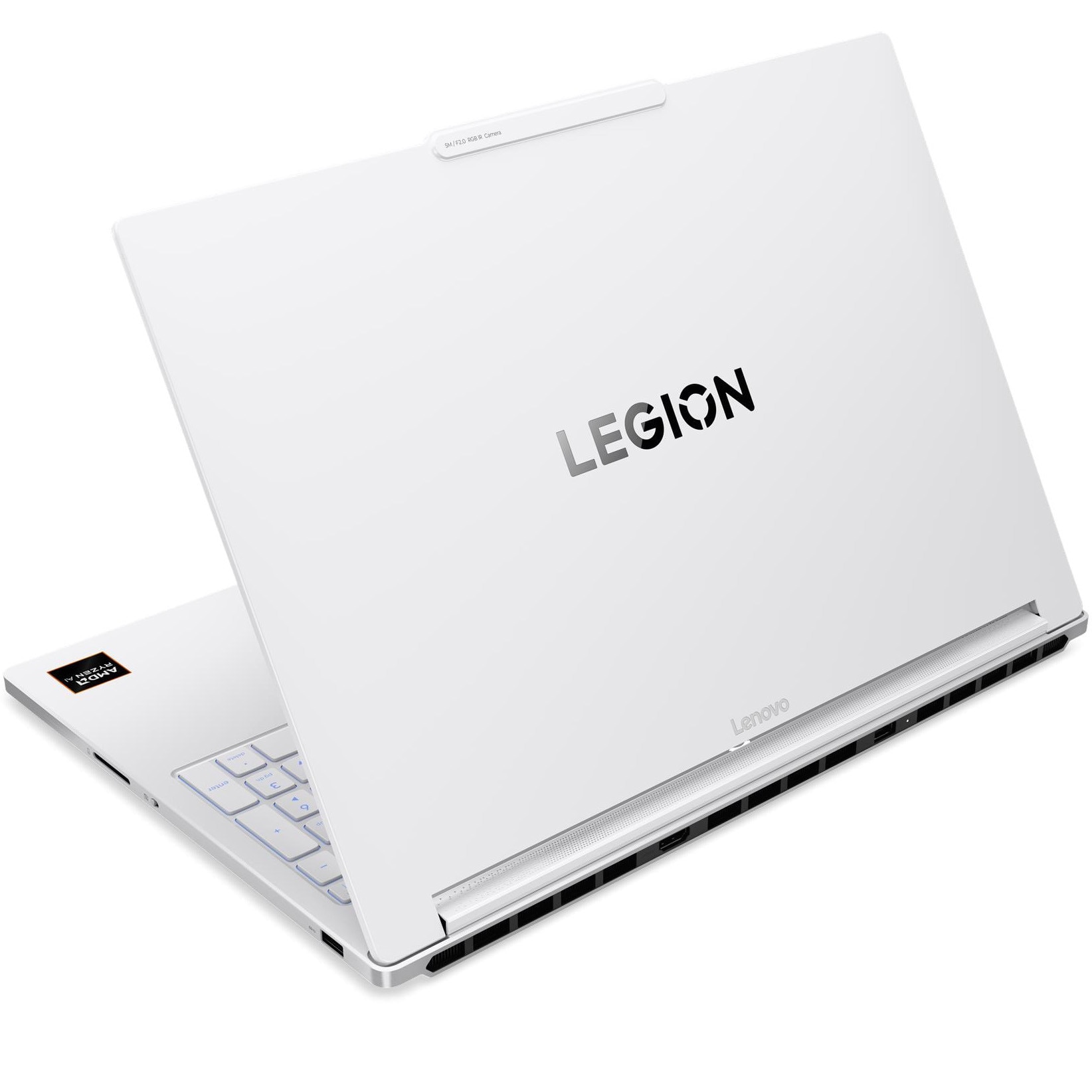 Laptop Lenovo Gaming 16'' Legion 7 16AGP11, WQXGA OLED 240Hz, Procesor AMD Ryzen™ AI 7 450 (16M Cache, up to 5.1 GHz), 32GB LPDDR5X, 1TB SSD, GeForce RTX 5060 8GB, No OS, Glacier White, 3Yr Onsite Premium Care