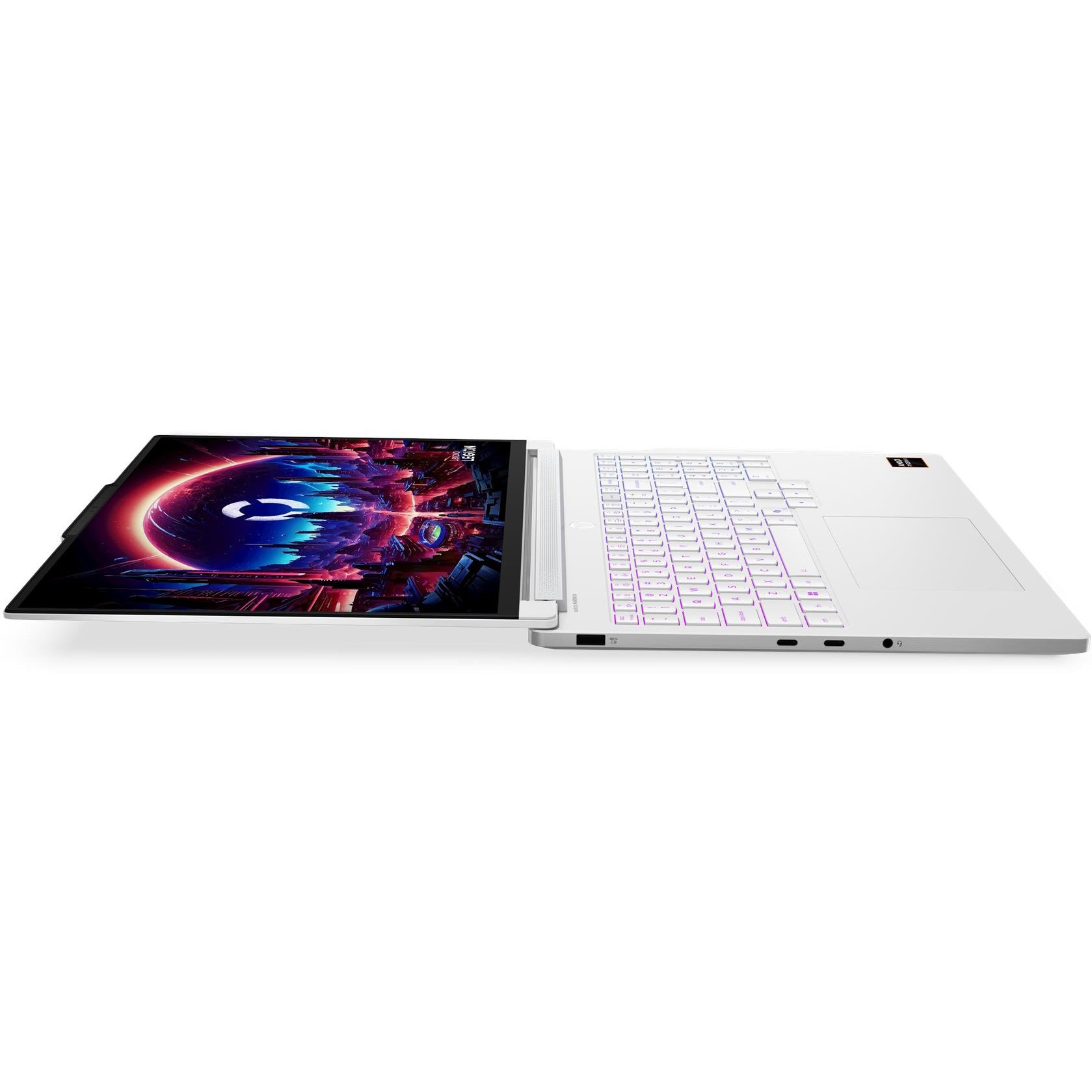 Laptop Lenovo Gaming 16'' Legion 7 16AGP11, WQXGA OLED 240Hz, Procesor AMD Ryzen™ AI 7 450 (16M Cache, up to 5.1 GHz), 32GB LPDDR5X, 1TB SSD, GeForce RTX 5060 8GB, No OS, Glacier White, 3Yr Onsite Premium Care
