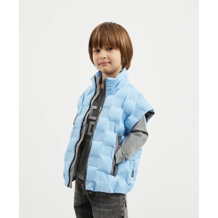 Vestă matlasată pentru băieți, matlasată, albastru deschis, Gulliver