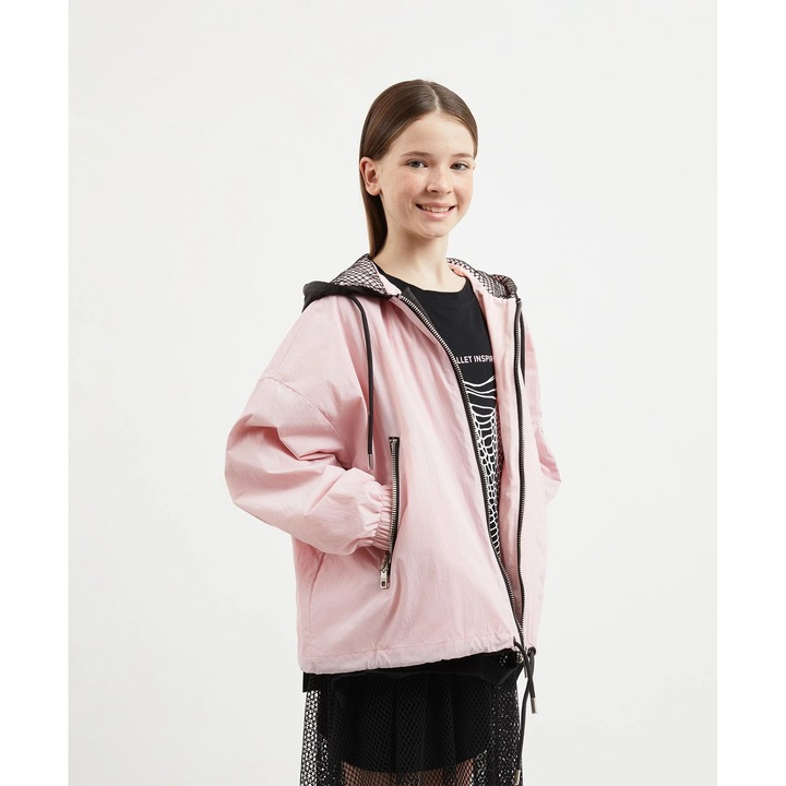 Geacă de vânt supradimensionată pentru fete, din fâș, Gulliver