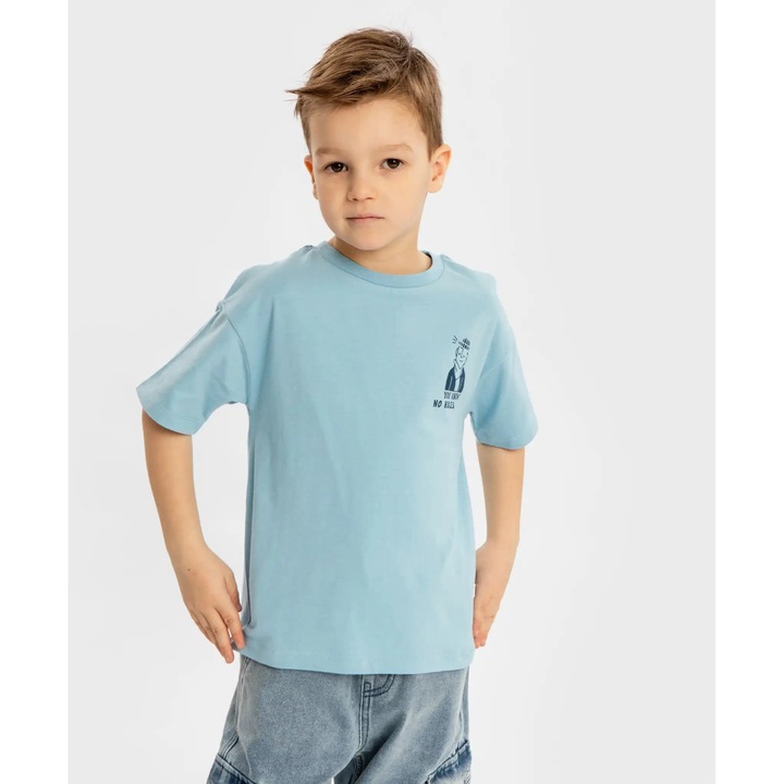 Tricou pentru băieți, Button Blue, multicolor, Multicolor