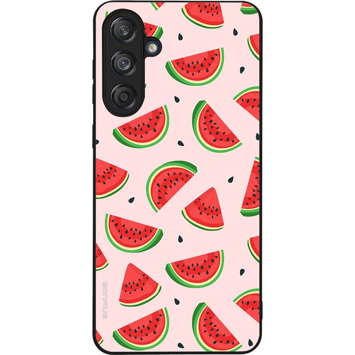 Husa telefon Sonique Fruit Series, pentru Samsung Galaxy M55 5G, imprimeu fructe, silicon, multicolor